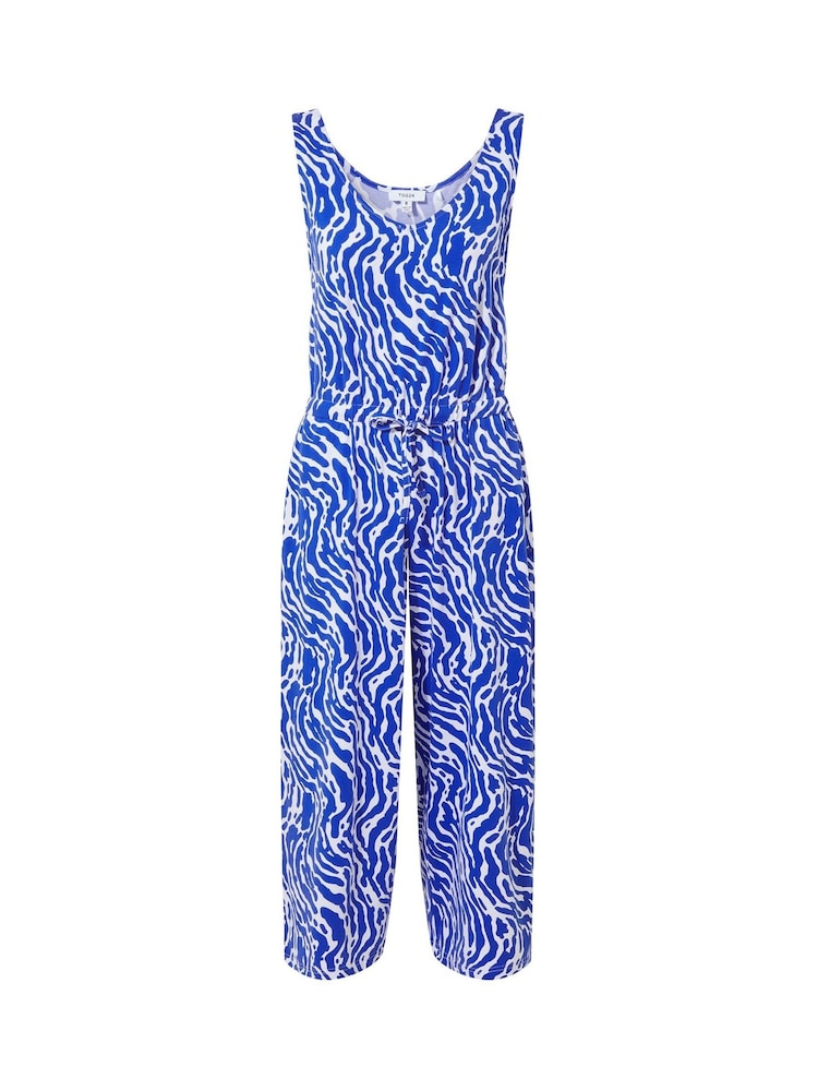 Tog 24 Blue Womens Emmie Wavy Print Jumpsuit - Image 7 of 7