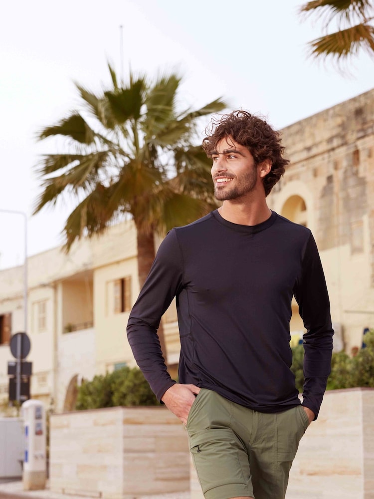 Tog 24 Black Mens Aller Tech Long Sleeve Top - Image 1 of 8
