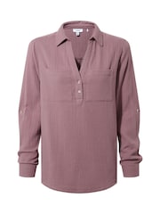 Tog 24 Purple Cruise Long Sleeve 100% Cotton Shirt - Image 7 of 7