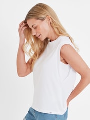 Tog 24 White Womens April 100% Cotton Vest - Image 6 of 7