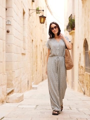 Tog 24 Womens Meredith Short Sleeve Dash Print Shirt - صورة 1 من 7