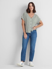 Tog 24 Womens Meredith Short Sleeve Dash Print Shirt - صورة 2 من 7