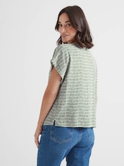 Tog 24 Womens Meredith Short Sleeve Dash Print Shirt - صورة 4 من 7