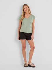 Tog 24 Green Womens Justine 100% Cotton T-Shirt - Image 1 of 6