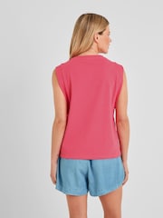 Tog 24 Pink Womens April 100% Cotton Vest - Image 2 of 6