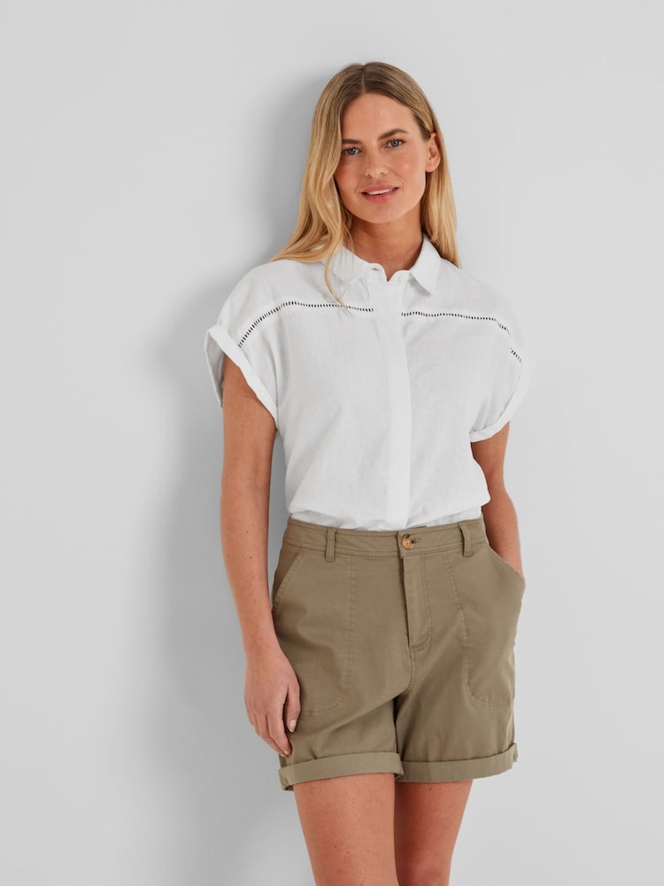 Tog 24 White Womens Serena Short Sleeve Shirt - Image 2 of 6