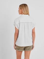 Tog 24 White Womens Serena Short Sleeve Shirt - Image 3 of 6