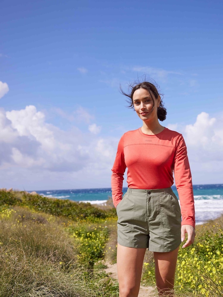Tog 24 Red Womens Blakely Tech Long Sleeve Top - Image 1 of 7