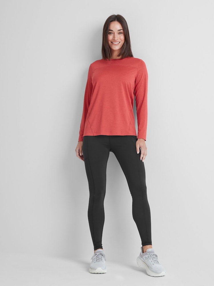 Tog 24 Red Womens Blakely Tech Long Sleeve Top - Image 2 of 7