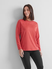 Tog 24 Red Womens Blakely Tech Long Sleeve Top - Image 3 of 7