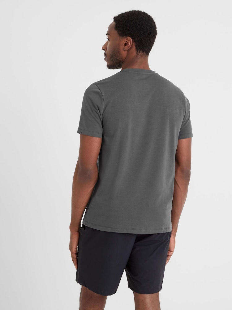 Tog 24 Grey Mens Airwell Tech Short Sleeve Top - Image 3 of 5