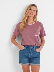 Tog 24 Purple Womens Liana 100% Cotton T-Shirt - Image 2 of 6