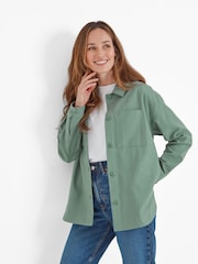 Tog 24 Green Womens Risna 100% Cotton Shacket - Image 2 of 6