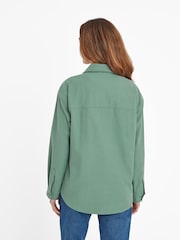 Tog 24 Green Womens Risna 100% Cotton Shacket - Image 3 of 6