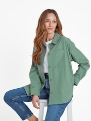 Tog 24 Green Womens Risna 100% Cotton Shacket - Image 4 of 6