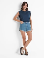 Tog 24 Blue Womens April 100% Cotton Vest - Image 1 of 6