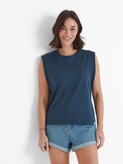 Tog 24 Blue Womens April 100% Cotton Vest - Image 2 of 6