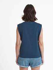 Tog 24 Blue Womens April 100% Cotton Vest - Image 3 of 6