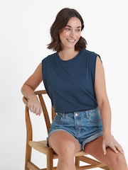 Tog 24 Blue Womens April 100% Cotton Vest - Image 4 of 6