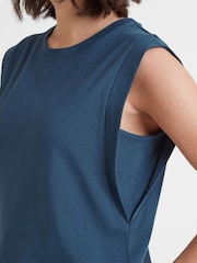 Tog 24 Blue Womens April 100% Cotton Vest - Image 5 of 6