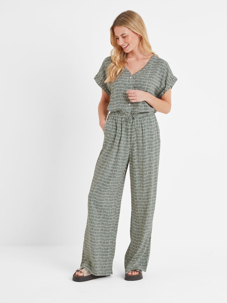 Tog 24 Green Womens Christina Dash Print Trousers - Image 1 of 7