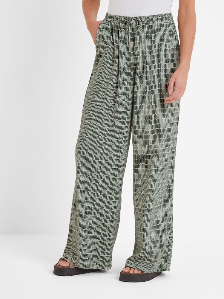 Tog 24 Green Womens Christina Dash Print Trousers - Image 2 of 7