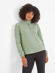 Tog 24 Green Womens Larelle Zip Neck Sweatshirt - Image 3 of 8