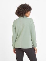 Tog 24 Green Womens Larelle Zip Neck Sweatshirt - Image 4 of 8