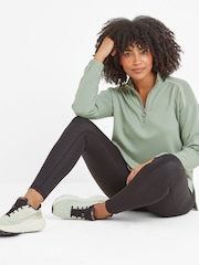 Tog 24 Green Womens Larelle Zip Neck Sweatshirt - Image 5 of 8
