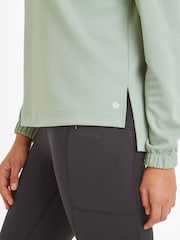 Tog 24 Green Womens Larelle Zip Neck Sweatshirt - Image 7 of 8