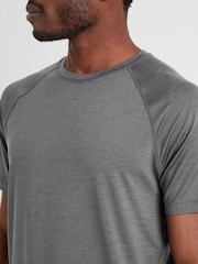 Tog 24 Grey Mens Durleigh Tech Short Sleeve Top - Image 6 of 7
