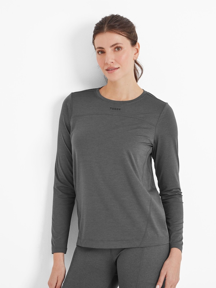Tog 24 Grey Womens Blakely Tech Long Sleeve Top - Image 3 of 7