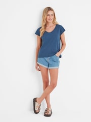 Tog 24 Blue Womens Justine 100% Cotton T-Shirt - Image 1 of 6
