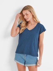 Tog 24 Blue Womens Justine 100% Cotton T-Shirt - Image 2 of 6