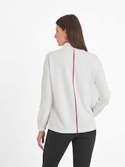 Tog 24 Cream Womens Larelle Zip Neck Sweatshirt - Image 4 of 8
