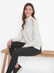 Tog 24 Cream Womens Larelle Zip Neck Sweatshirt - Image 5 of 8