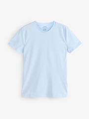 Polo Ralph Lauren Blue Chrome Slim 100% Cotton T-Shirts 3 Pack - Image 3 of 4