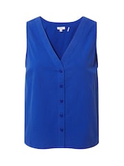 Tog 24 Blue Womens Zuzanna Short Sleeve 100% Cotton Ultramarine Shirt - Image 7 of 7