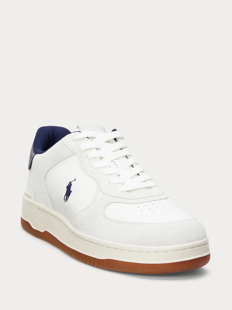 Blanco/azul marino - Zapatillas deportivas bajas con cordones Masters de Polo Ralph Lauren - Imagen 2 de 4