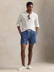Polo Ralph Lauren Blue Traveler Mid Length Trunk Swim Shorts - Image 4 of 5