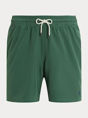 Polo Ralph Lauren Green Traveler Mid Length Trunk Swim Shorts - Image 5 of 5