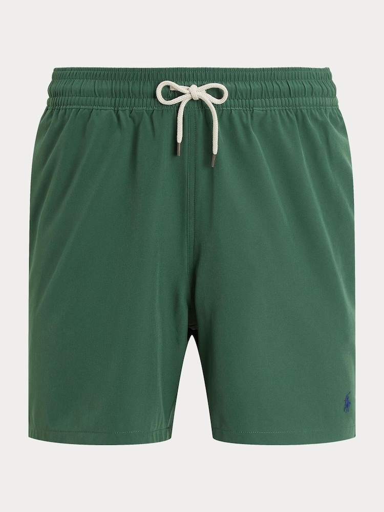 Polo Ralph Lauren Green Traveler Mid Length Trunk Swim Shorts - Image 5 of 5 Polo Ralph Lauren Green Traveler Mid Length Trunk Swim Shorts - Image 5 of 5
