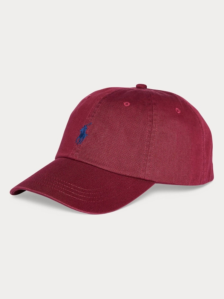 Polo Ralph Lauren Red Logo Embroidered Cap - Image 1 of 2