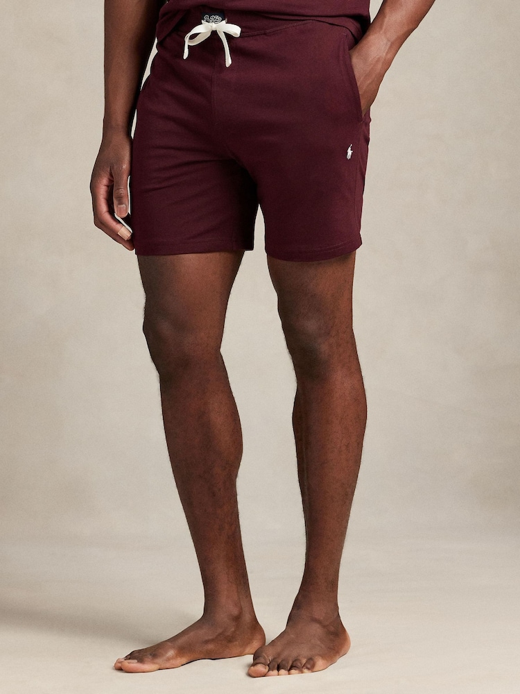 Polo Ralph Lauren Red Cotton Jersey Shorts - Image 1 of 4 Polo Ralph Lauren Red Cotton Jersey Shorts - Image 1 of 4