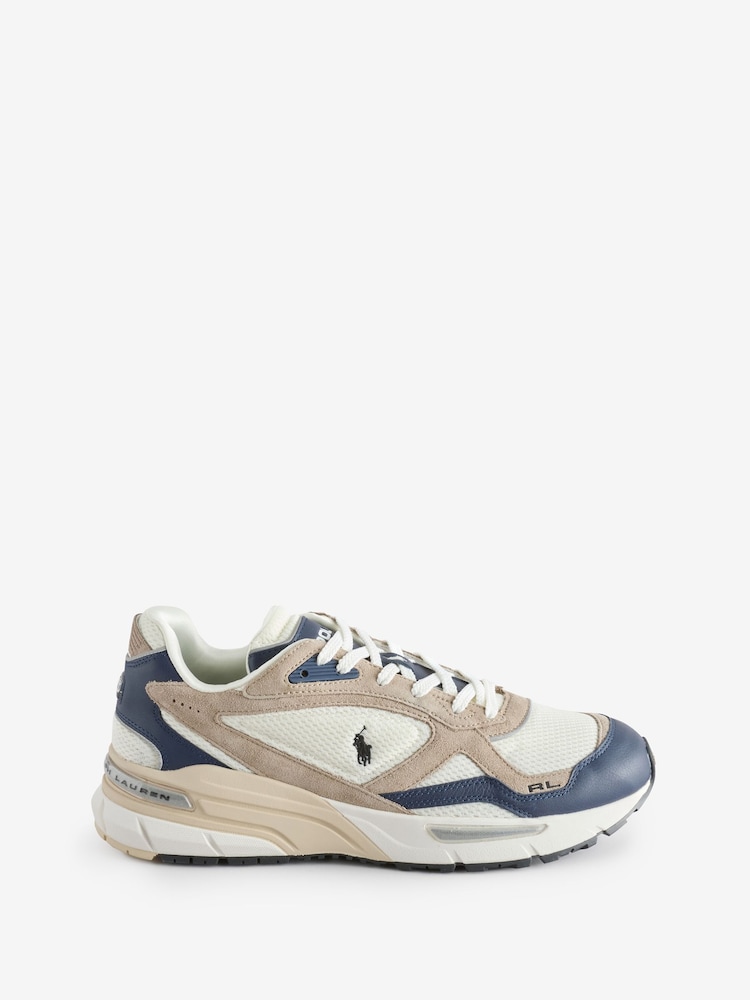Polo Ralph Lauren Blue Trackstr 275 Sneakers Low Top Lace Trainers - Image 1 of 4