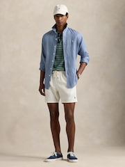 Polo Ralph Lauren Cream Traveler Mid Length Trunk Swim Shorts - Image 4 of 5