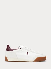Polo Ralph Lauren White Hester Sneakers Low Top Lace Trainers - Image 1 of 4