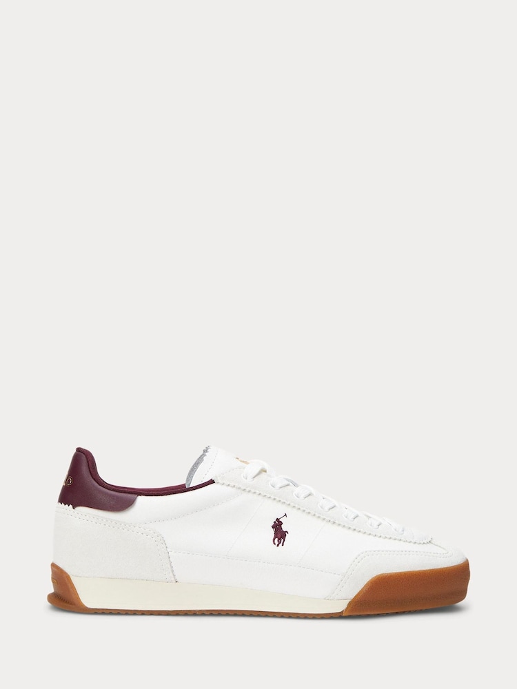 Polo Ralph Lauren White Hester Sneakers Low Top Lace Trainers - Image 1 of 4