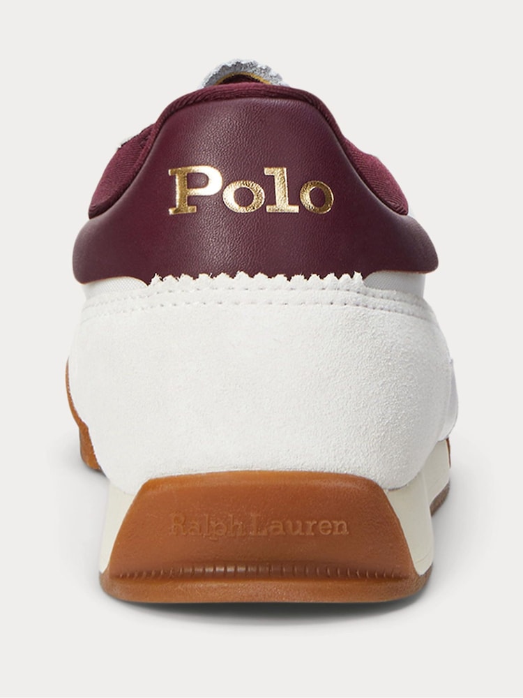 Polo Ralph Lauren White Hester Sneakers Low Top Lace Trainers - Image 4 of 4