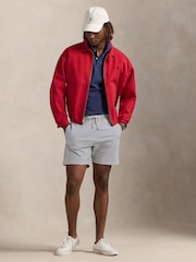 Polo Ralph Lauren Blue Stripe Traveler Mid Length Trunk Swim Shorts - Image 3 of 4